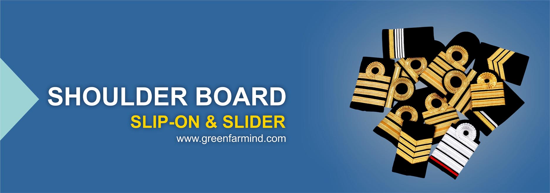 Shoulder Board, Slip-on & Slider
